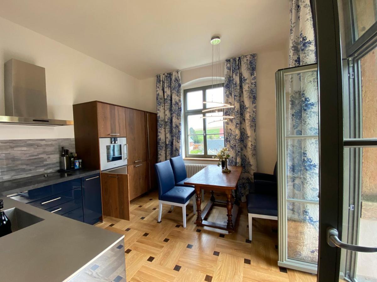 Altes Pfarrhaus Apartment Papstdorf Ngoại thất bức ảnh